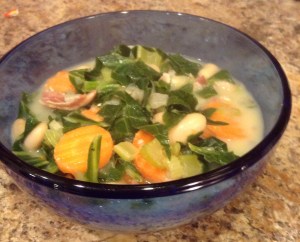 Collard Green Soup With Cannelloni Beans